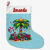 Tropische Weihnachtspalme Großer Weihnachtsstrumpf (Vorderseite)