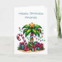 Tropische Weihnachtspalme