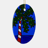 Tropische Weihnachtspalme Keramikornament (Rechts)