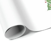 Tropische Weihnachtspalme mit Lichtern und Ornam Geschenkpapier (Rolleneckpunkt)