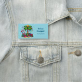 Tropische Weihnachtspalme Namensschild (Beispiel)