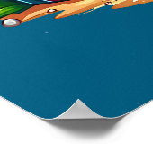 Tropische Weihnachtspalme Poster (Ecke)