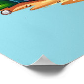 Tropische Weihnachtspalme Poster (Ecke)