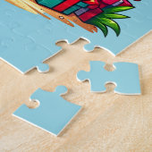 Tropische Weihnachtspalme Puzzle (Seite)