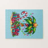Tropische Weihnachtspalme Puzzle (Horizontal)