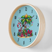 Tropische Weihnachtspalme Uhr (Winkel)
