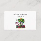 Tropische Weihnachtspalme Visitenkarte (Vorderseite)