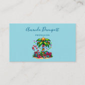 Tropische Weihnachtspalme Visitenkarte (Vorderseite)