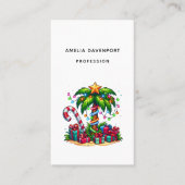 Tropische Weihnachtspalme Visitenkarte (Vorderseite)