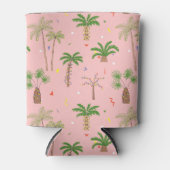 Tropische Weihnachtspalmen Muster Dosenkühler (Vorderseite)