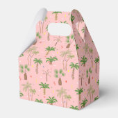 Tropische Weihnachtspalmen Muster Geschenkschachtel (Rückseite)