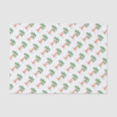 Tropische Weihnachtspalmen Seidenpapier (Vorderseite)