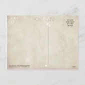 Tropische Weihnachtsschmuck Feiertagspostkarte (Rückseite)