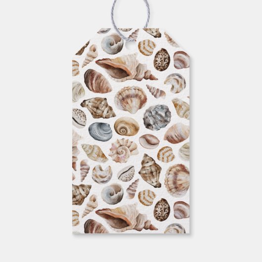 Tropische Weihnachtssee Grüße Foto blau Geschenkanhänger (Rückseite)