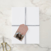 Tropische Weihnachtssee Grüße Foto pink Geschenkanhänger (Mit Garn)