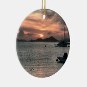 Tropische Weihnachtsverzierung Keramik Ornament (Rechts)