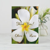 Tropische weiße Flora - Neuanfang - Hochzeit (Stehend Vorderseite)