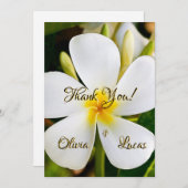 Tropische weiße Flora - Neuanfang - Hochzeit (Vorne/Hinten)