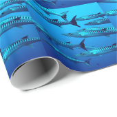 tropische Welle des Geschenkpapier (Rolleneckpunkt)