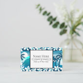 Tropische Welle mit Palmen Visitenkarte (Stehend Vorderseite)