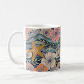 tropische Wellen Navy Kaffeetasse (Links)