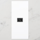 Tropische Wildkatzen-Hochzeitmenü Menükarte (Rückseite)