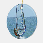 Tropische Windsurfing Verzierung Keramik Ornament (Links)
