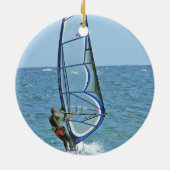 Tropische Windsurfing Verzierung Keramik Ornament (Hinten)