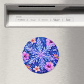 Tropische Winter-Schneeflocken Magnet (In Situ (Geschirrspüler))