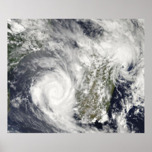 Tropische Wirbelstürme Eric und Fanele 2 Poster