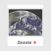 Tropische Wirbelstürme Katia, Lee, Maria und Nate. Aufkleber (Blatt)