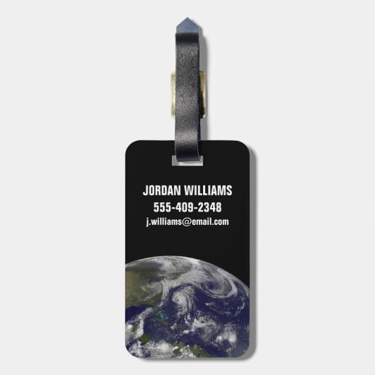 Tropische Wirbelstürme Katia, Lee, Maria und Nate. Gepäckanhänger (Rückseite vertikal)