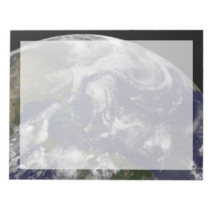 Tropische Wirbelstürme Katia, Lee, Maria und Nate. Notizblock