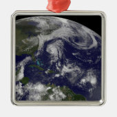 Tropische Wirbelstürme Katia, Lee, Maria und Nate. Ornament Aus Metall (Vorne)