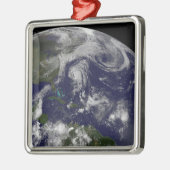 Tropische Wirbelstürme Katia, Lee, Maria und Nate. Ornament Aus Metall (Links)