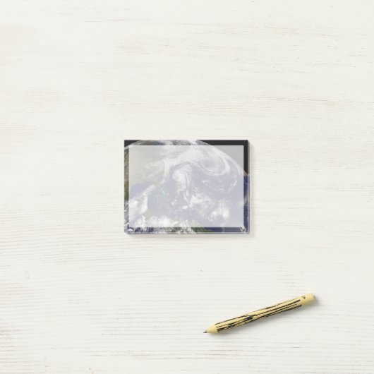 Tropische Wirbelstürme Katia, Lee, Maria und Nate. Post-it Klebezettel (Auf Schreibtisch)