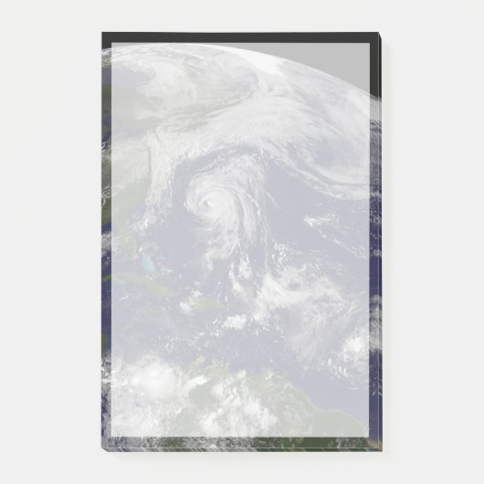 Tropische Wirbelstürme Katia, Lee, Maria und Nate. Post-it Klebezettel (Vorderseite)