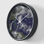 Tropische Wirbelstürme Katia, Lee, Maria und Nate. Uhr (Winkel)