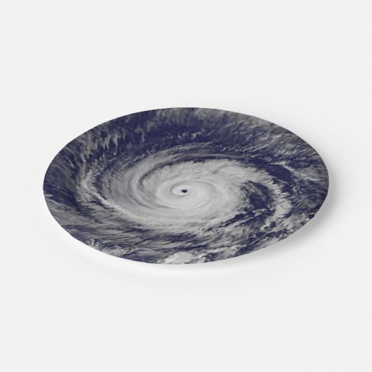 Tropische Wirbelstürme Pappteller (Schrägansicht)