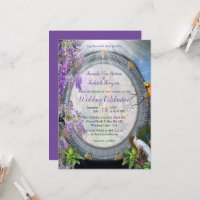 Tropische Wisteria Blume & große bunte Vögel