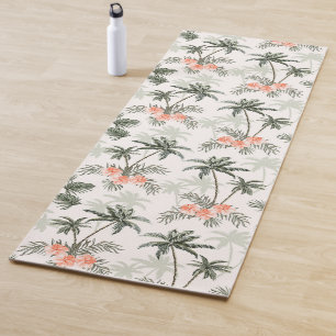 Tropische Yoga-Matte mit Palmprint Yogamatte