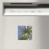 Tropische Yucca-Palmenblätter Malerei Effekt Foto Magnet (In Situ (Geschirrspüler))