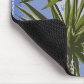 Tropische Yucca-Palmenblätter Malerei Effekt Foto Mousepad (Ecke)
