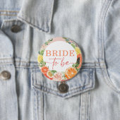 Tropische Zitrus-Junggesellinnen-Abschied Braut in Button (Beispiel)