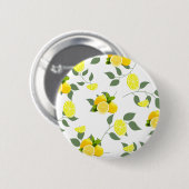 TROPISCHE Zitrusfrüchte SOMMERFRÜCHTE Orangefarben Button (Vorne & Hinten)