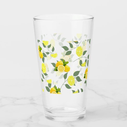 TROPISCHE Zitrusfrüchte SOMMERFRÜCHTE Orangefarben Glas (Rückseite)