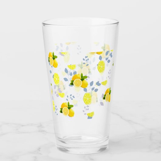 TROPISCHE Zitrusfrüchte SOMMERFRÜCHTE Orangefarben Glas (Vorderseite)