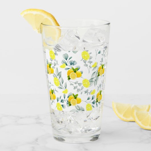 TROPISCHE Zitrusfrüchte SOMMERFRÜCHTE Orangefarben Glas (Vorderseite Ice)