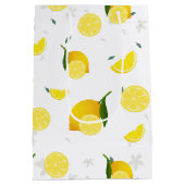 TROPISCHE Zitrusfrüchte SOMMERFRÜCHTE Orangefarben Mittlere Geschenktüte (Rückseite)