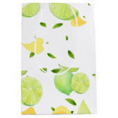 TROPISCHE Zitrusfrüchte SOMMERFRÜCHTE Orangefarben Mittlere Geschenktüte (Vorderseite)